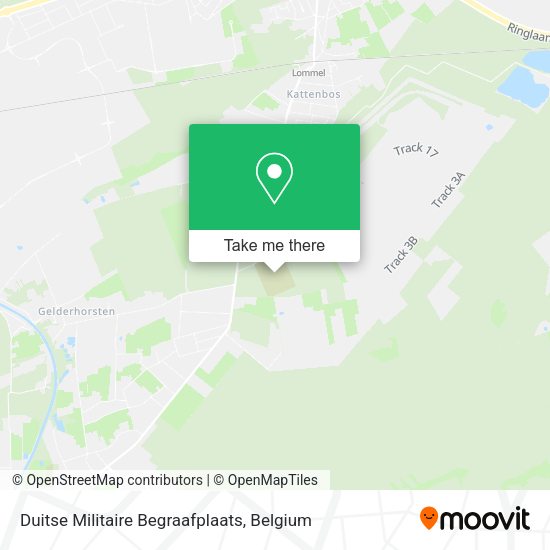 Duitse Militaire Begraafplaats map