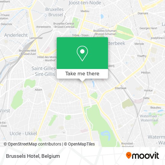 Brussels Hotel map