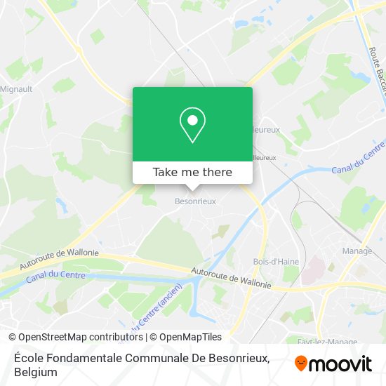 École Fondamentale Communale De Besonrieux plan