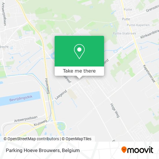 Parking Hoeve Brouwers map