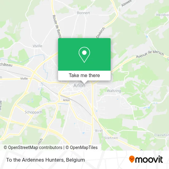 To the Ardennes Hunters map