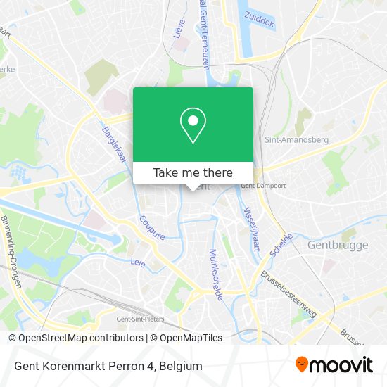 Gent Korenmarkt Perron 4 map