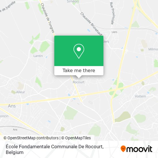 École Fondamentale Communale De Rocourt map