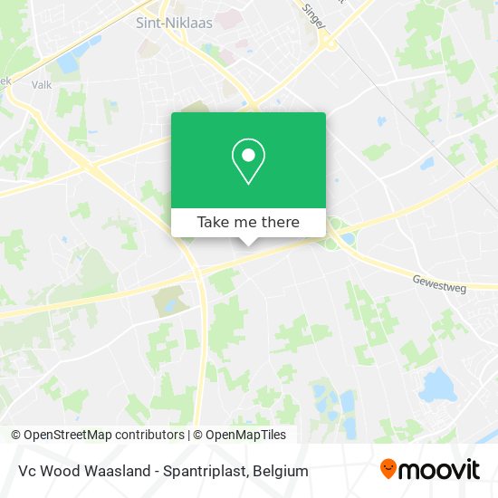 Vc Wood Waasland - Spantriplast map