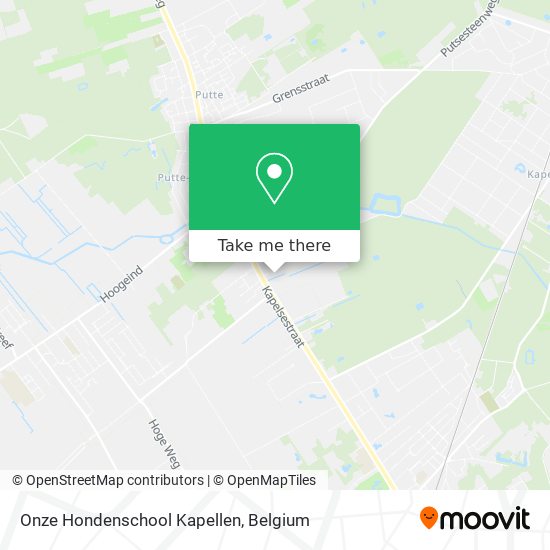 Onze Hondenschool Kapellen plan