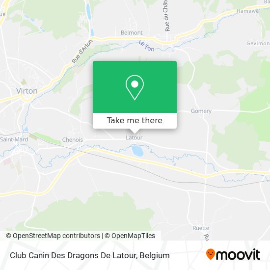 Club Canin Des Dragons De Latour map