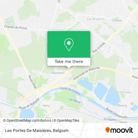 Les Portes De Maisières plan