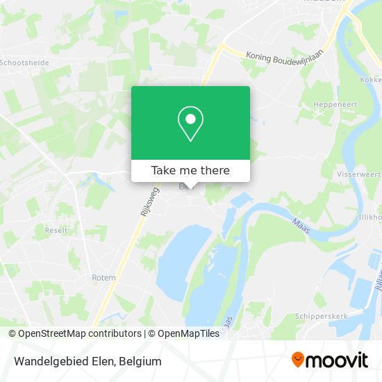 Wandelgebied Elen map