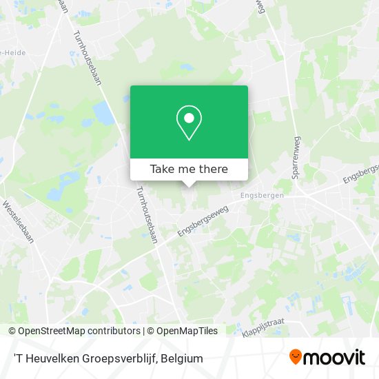 'T Heuvelken Groepsverblijf plan