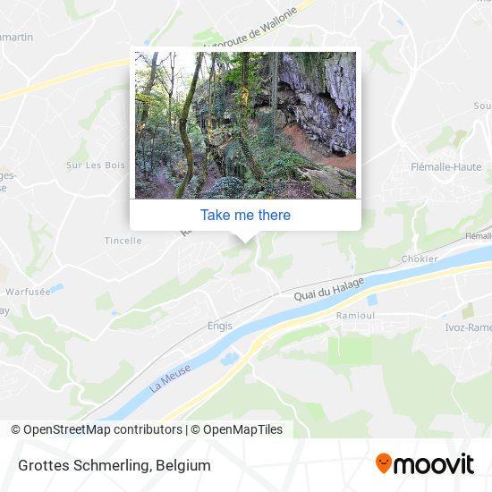 Grottes Schmerling map