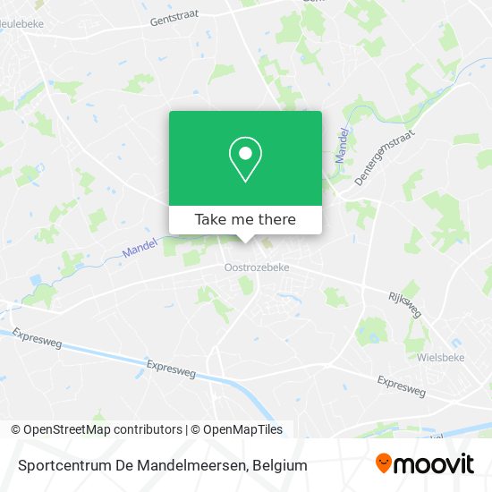 Sportcentrum De Mandelmeersen map