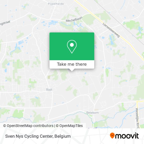Sven Nys Cycling Center map
