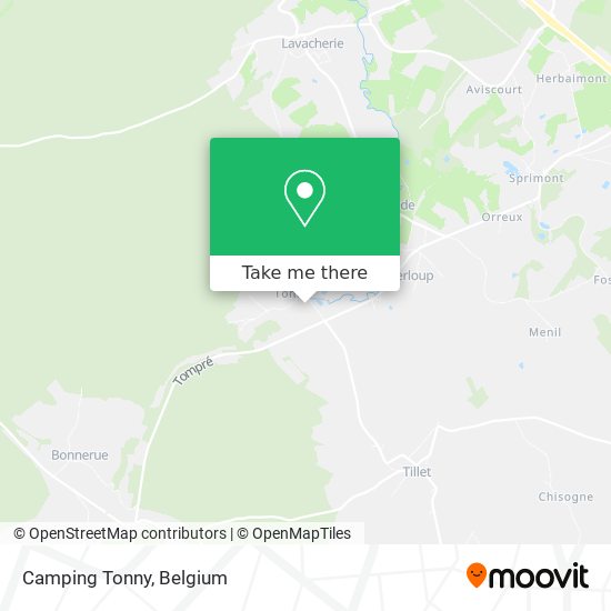 Camping Tonny map