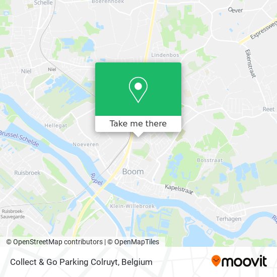 Collect & Go Parking Colruyt map