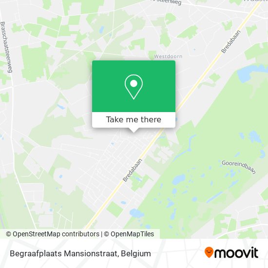 Begraafplaats Mansionstraat map