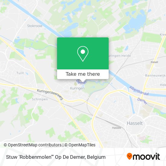 Stuw 'Robbenmolen"" Op De Demer map