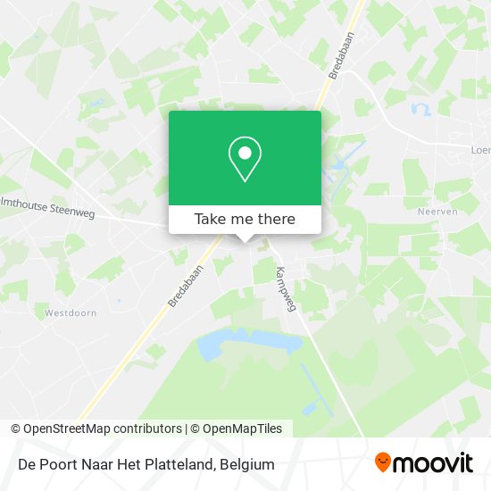 De Poort Naar Het Platteland map