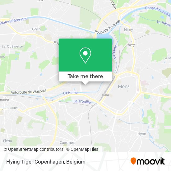 Flying Tiger Copenhagen map