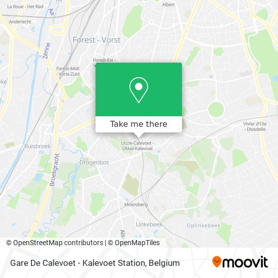 Gare De Calevoet - Kalevoet Station map