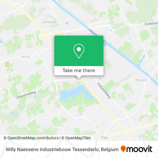 Willy Naessens Industriebouw Tessenderlo map