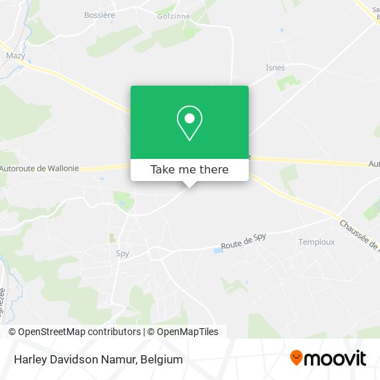 Harley Davidson Namur map