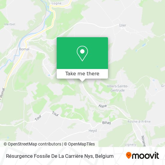 Résurgence Fossile De La Carrière Nys plan