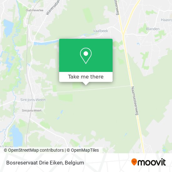 Bosreservaat Drie Eiken map