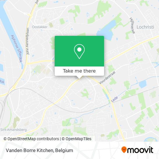 Vanden Borre Kitchen map