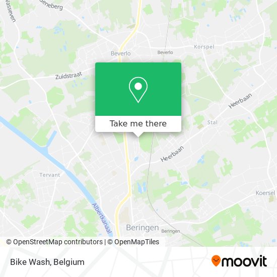 Bike Wash map