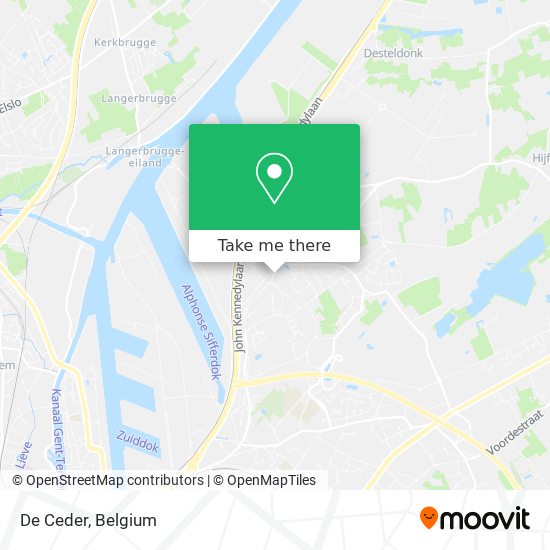 De Ceder map