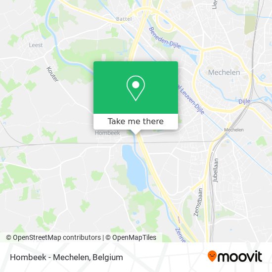 Hombeek - Mechelen map