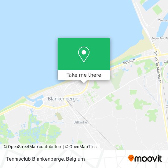 Tennisclub Blankenberge map