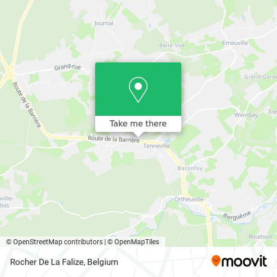 Rocher De La Falize plan