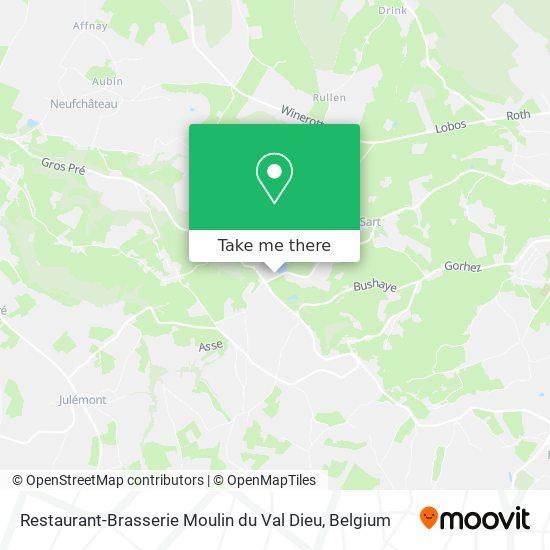 Restaurant-Brasserie Moulin du Val Dieu plan