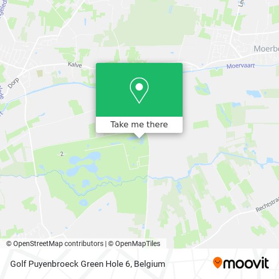 Golf Puyenbroeck Green Hole 6 map