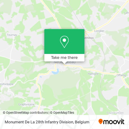 Monument De La 28th Infantry Division map