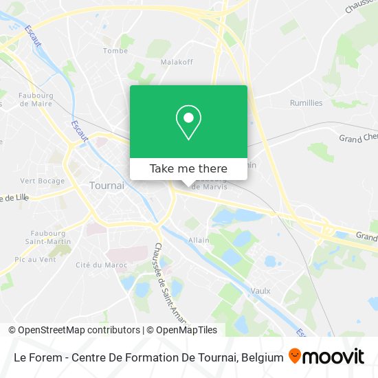 Le Forem - Centre De Formation De Tournai plan