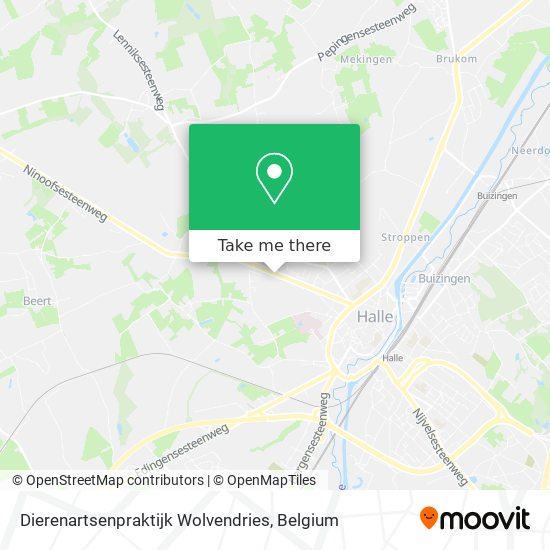 Dierenartsenpraktijk Wolvendries map