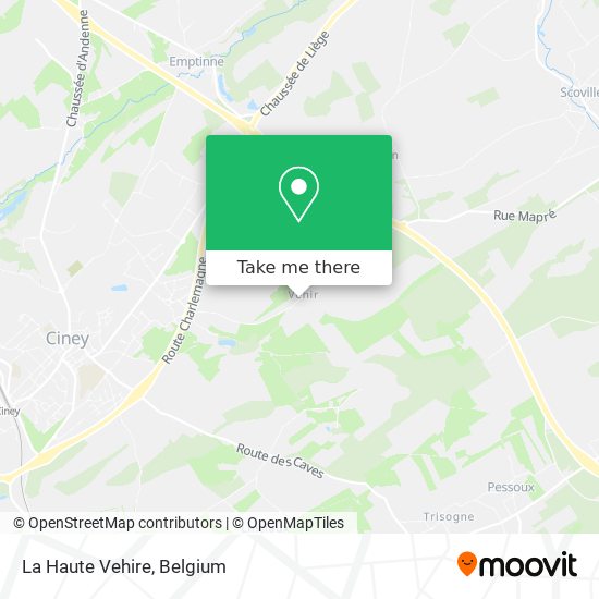 La Haute Vehire map