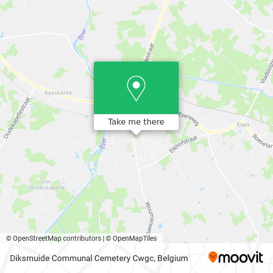 Diksmuide Communal Cemetery Cwgc map