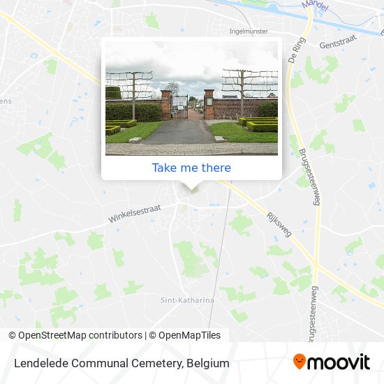 Lendelede Communal Cemetery plan