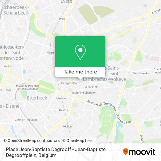 Place Jean-Baptiste Degrooff - Jean-Baptiste Degrooffplein map