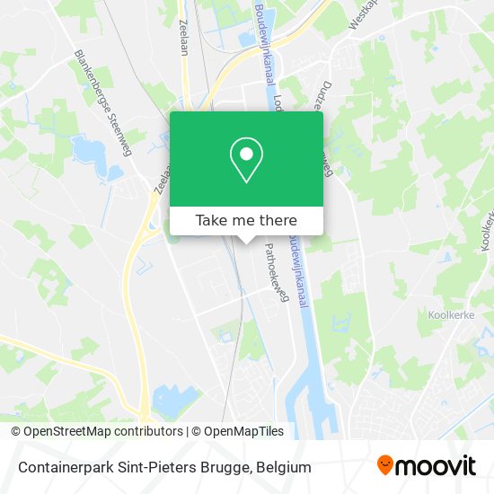 Containerpark Sint-Pieters Brugge plan