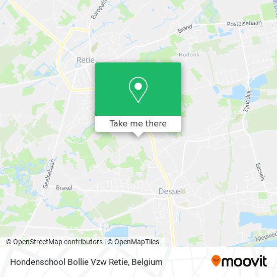 Hondenschool Bollie Vzw Retie map