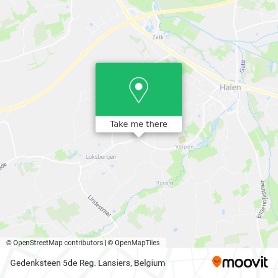 Gedenksteen 5de Reg. Lansiers map