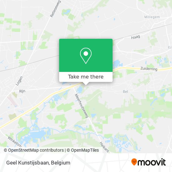 Geel Kunstijsbaan map