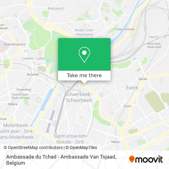 Ambassade du Tchad - Ambassade Van Tsjaad map