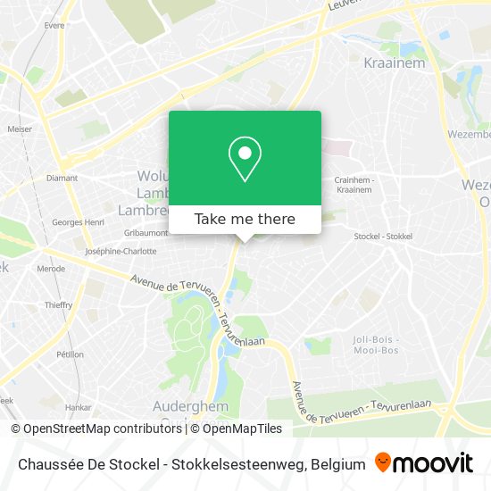 Chaussée De Stockel - Stokkelsesteenweg plan