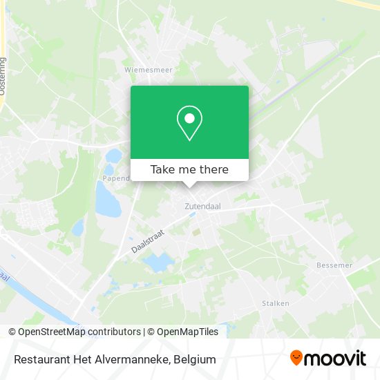 Restaurant Het Alvermanneke map