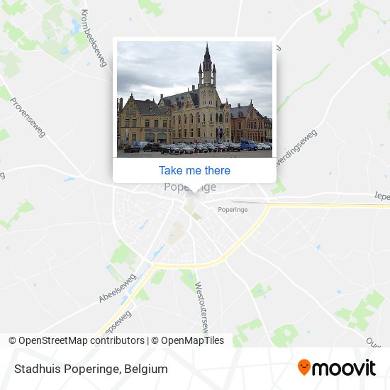 Stadhuis Poperinge map